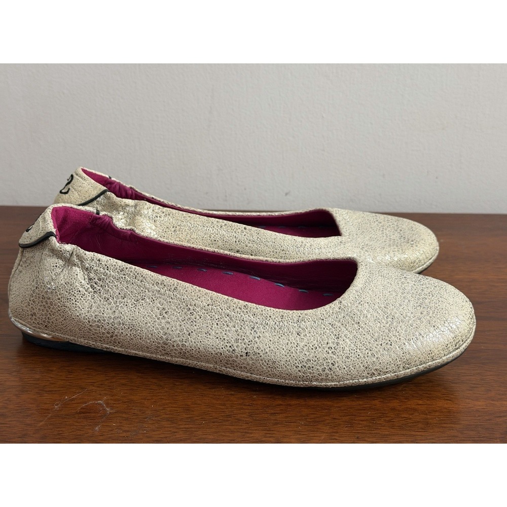 Soto Massini Milano Women's Metallic Ballet Flats Fit F Size 43 EU 12 US‎